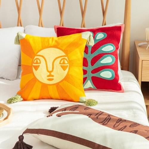 Throw Pillow Covers Modern Decorative Throw Pillow Case Cushion Case for Room Bedroom Room Sofa Chair Car 45x45