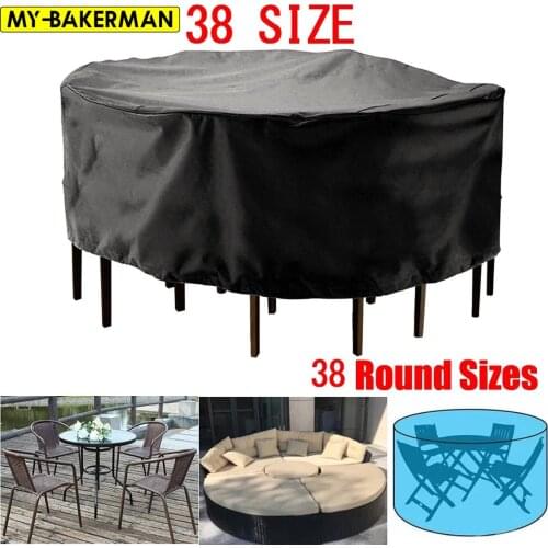 38-1Size Outdoor Garden Furniture Cover Round Table Chair Set Waterproof Sofa Protection Patio Rain Snow Dustproof Covers
