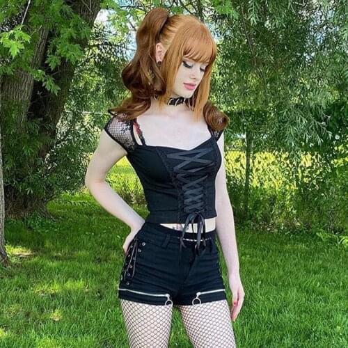 Женские футболки Darkglam China At AliExpress