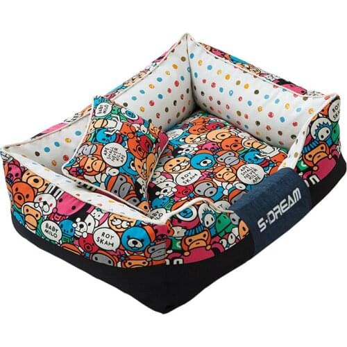 Dog House Cat Kennel Winter Removable Teddy Large Dog mat Four Seasons Creative Pet Kennel