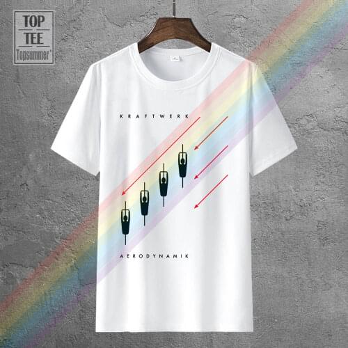Tshirt High Quality Kraftwerk Aerodynamik Black White Mens T Shirt Electronic Synth Neu! Krautrock