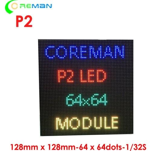 ICN2037 FM6124 FM6126 FM6127 SM16206 chip 128x128mm hub75E ph2 led panel p2 led module