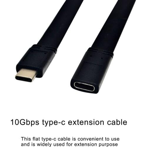 2M 10Gbps Gen2 Type-C USB 3.1 Male to USB-C Female Extension Data 100W Charging Cable Extender Cord For Macbook/ Switch/Phone