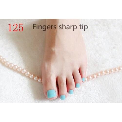 Beautiful female fashion short paragraph round toe candy fake tail sky blue #125