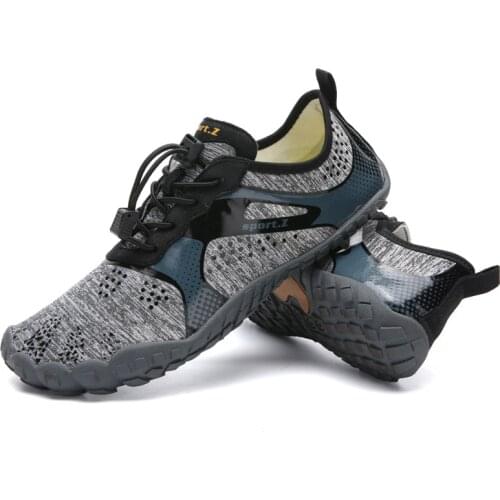 Fly Fishing Aqua Shoes Rock Fishing Waders Self Lock Upstream Shoes Wear-Resistant Non-Slip Outdoor Diving Beach Shoes for Men