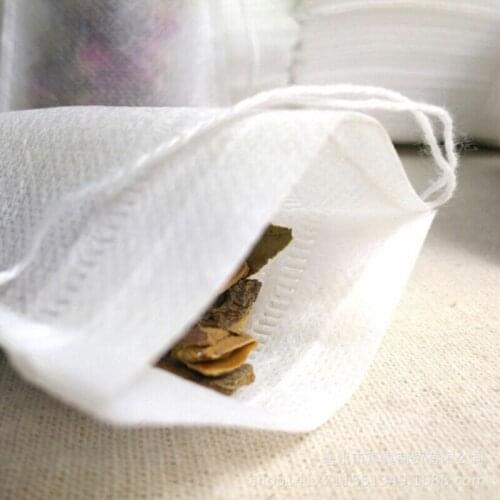 100 pieces of 10x15cm non-woven disposable drawstring non-woven filter bag nursery bag plant growing bag fabric bag flower pot