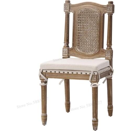 Nordic Solid Wood Armrest Dining Chair Home Backrest Designer Chair Casual Retro Chair Chandigarh Pj Rattan Chair