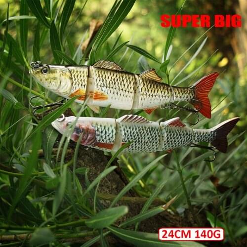 Super Big Fishing Lures Swimbait Jointed Bait 24cm/140g Sinking Wobblers Fishing Bait Multi Segments Crankbait Pesca Big Fish