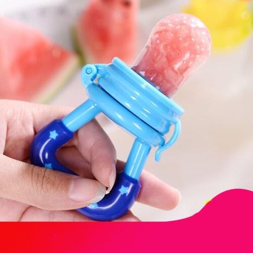 New Baby Food Pacifier Clips Soother Holder Baby Nipple Feeder Silicone Pacifier Fruits Infant Feeding Supplies Soother Nipples
