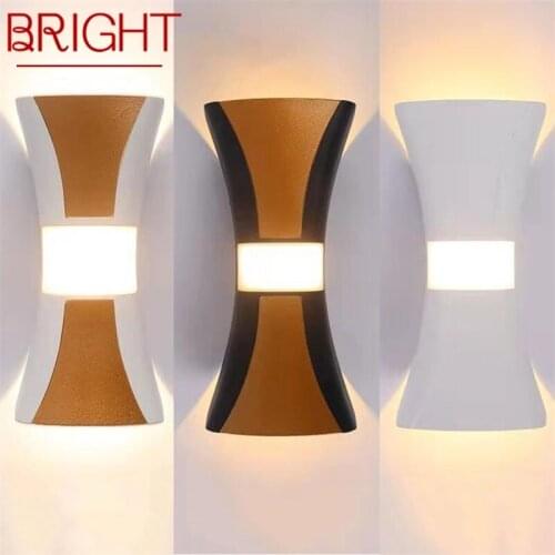 BRIGHT Contemporary Outdoor Wall Lights LED Sconces Simple Lamp Waterproof Decorative For Home Porch Villa