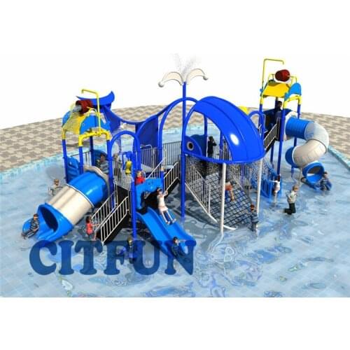 2019 high quality Ocean blue water park for kids;childrens water equipment for amusement park OP19-173A