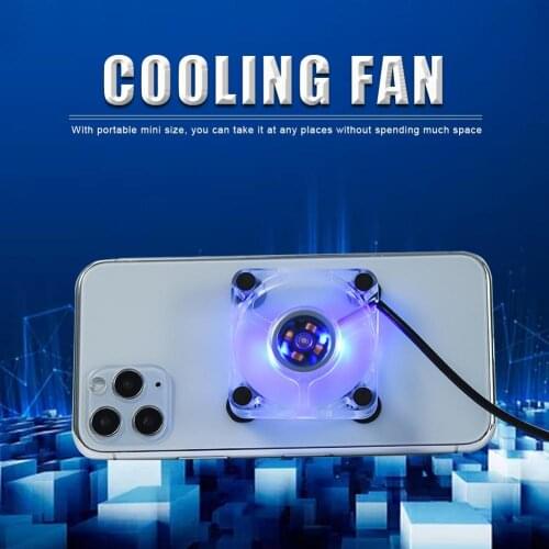 2021 New Portable Mobile Phone Cooler USB Cooling Pad Cooler Fan Gamepad Game Gaming Shooter Mute Radiator Controller Heat Sink