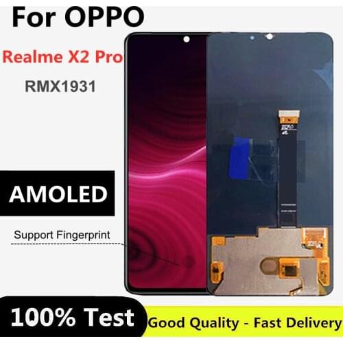 6.5" AMOLED For OPPO Realme X2 Pro LCD Display Touch Screen Assembly Replacement Accessory For Realme X2 Pro RMX1931 lcd