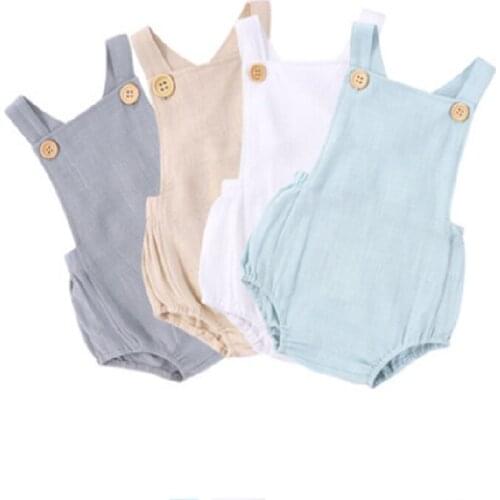 Summer Newborn Infant Romper Cotton Sleeveless Baby Boys Girls Romper Clothes Casual Jumpsuits Toddler Playsuit Fashion Clothing