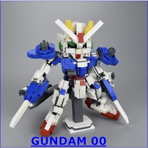 880PCS GN-001 Gundam Exia Blocks 18cm Robot Japanse Anime Toys for Children Gifts Assemble Toys Action Figures DIY Model