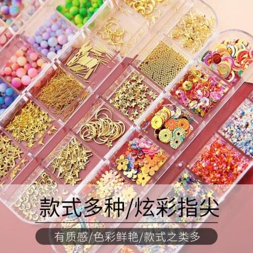 Art Manicure Jewelry Full Set Of Special-Shaped Rivet Alloy Drill, Magic Pearl Pearl Sequins Nail Polish Adhesive Accessories
