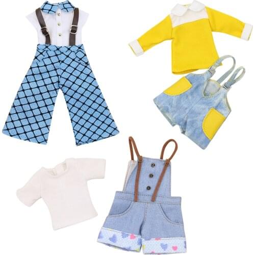 DBS 1/6 blyth doll icy dbs joint body clothes straps jumpsuit shorts casual style