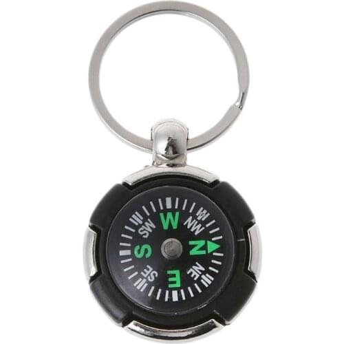 Outdoor Camping Hiking Mini Compass Navigator Portable Keychain Survival Tool