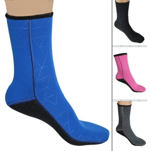 Diving socks 3MM Neoprene adult High elastic non-slip beach socks Anti-scratch Snorkeling shoes winter thermal Swimming Socks