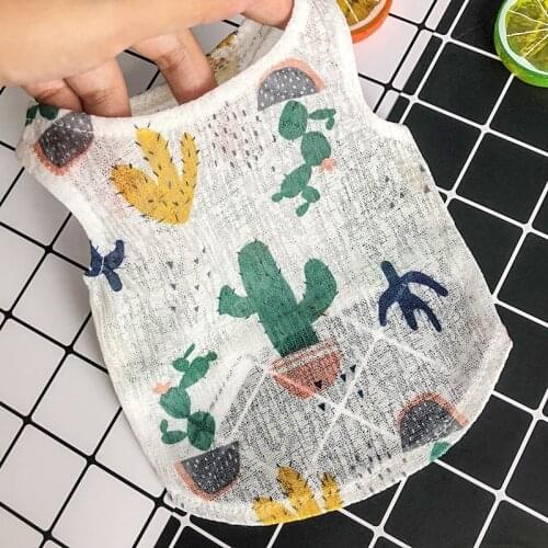 2018 New Cute Pet Dog Clothes Vest Cool Cactu Shirt Summer Puppy Chihuahua T-shirt Two-legged Clothes for Small Dogs Product