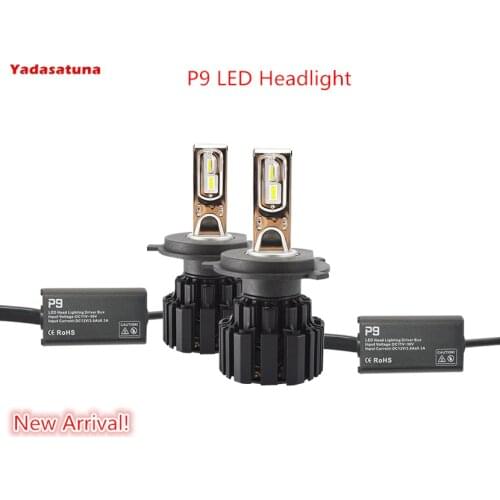 New Arrvial!Universal For all cars H4/H7/D1S/D2S/D3S 110W 13600LM LED Headlight Kit P9 LED Head Lamp Light Bulb Leds White 6000K