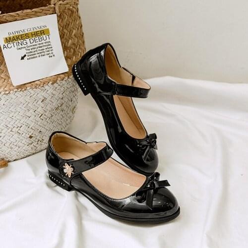 Cuhk child 30-33 shallow mouth institute wind leisure low heel side with women 40 yards shoes 1835 to 18 years in early spring