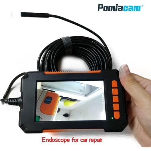 P40 HD1080P 8MM Lens inspection endoscope camera IP67 waterproof borescope 4.3 inch HD IPS Screen Car repair Monitor