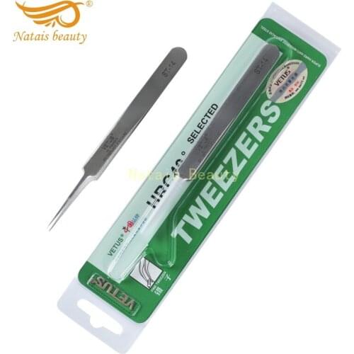10pcs Vetus ST-14 Stainless Steel Tweezer for Eyelash Makeup Pincet Tool Free Shipping