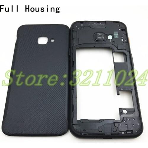 Full Housing For Samsung Galaxy Xcover 4 SM-G390F Single card / Xcover 4S SM-G398F Dual card Middle Frame Plate+ Battery Cover