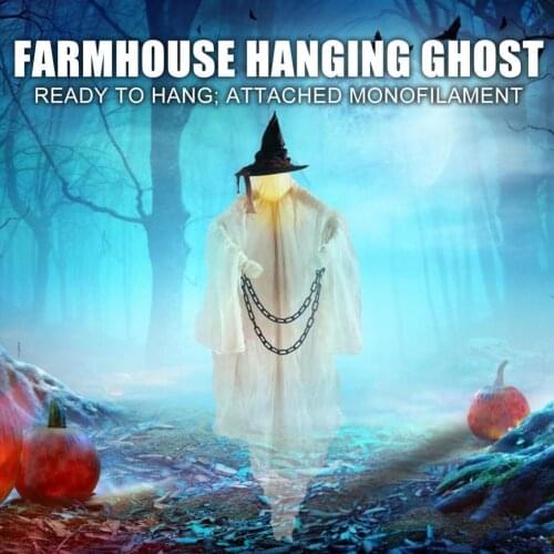 Portable Excellent LED Witch Ghost Ornaments Fabric Halloween Decorations Multifunctional for Yard