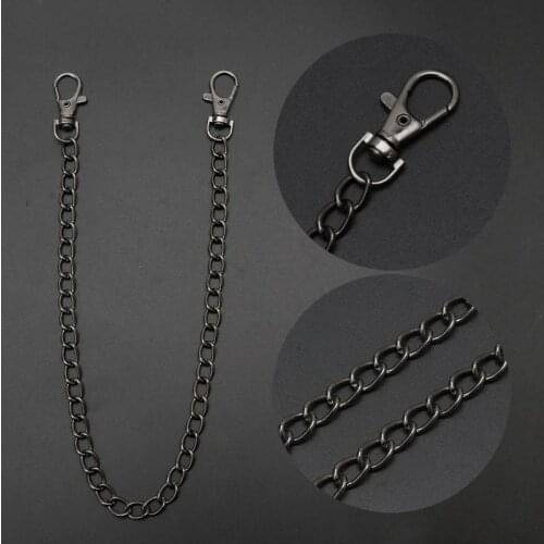 16" Punk Belt Wallet Chain Waist Pants Chain Pocket Chain with Keyring for Pants Belt Jeans Wallets Keys Jewerly Unisex