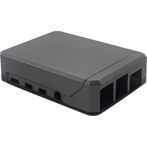 For Argon NEO for Raspberry Pi 4 Case Aluminum Metal Shell Sliding Magnetic Cover Passive Cooling Silicon Heat Sink