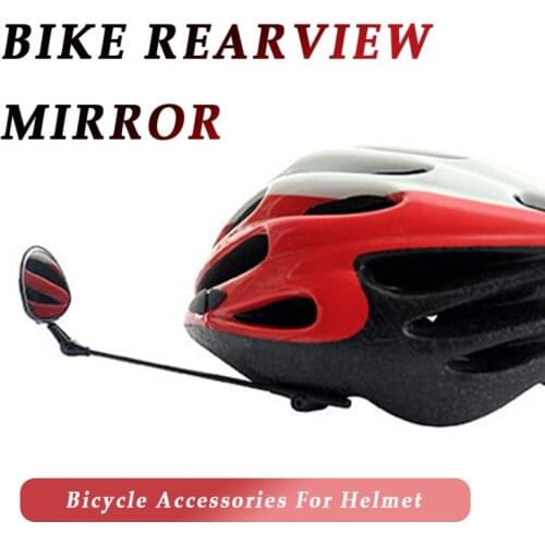 Bike Mirror Helmet Mount Rearview Rear View Eyeglass Bicycle Accessories Riding Cycling