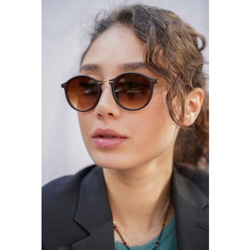 Vintage Luxury Brand Oval Glasses Womens Brown Aceline Sunglasses Shades For Woman Sunglass Ladies Retro Sunglases UV400