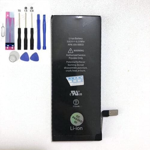 High quality Replacement Battery 3.82V 1715mah 6.55whr for iphones 6S with repair tools kit mobile phone Batteries