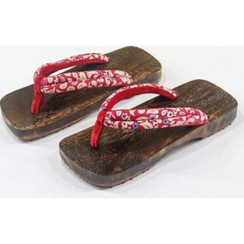 Women/mans Casual Summer Slippers Natural Wood Mid Heel Sandals/Flip Flops Japan Geta Cosplay Shoes