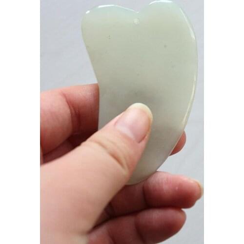 New 1pc Gua Sha Facial Massager Chinese Medicine Natural Jade Board Scraping Tool