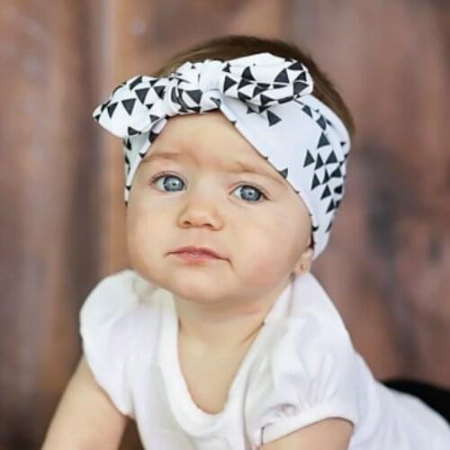 Boho Newborn Baby Headband Turban Elastic Headband Cute Baby Hair Accessories Kids Hair Band Girl Ribbon fasce capelli neonata