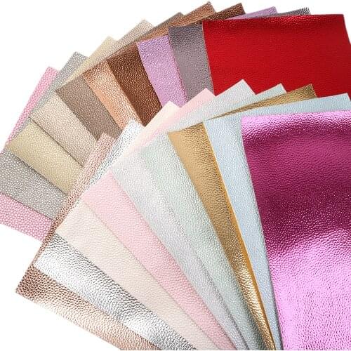 David angie 20x33cm Litchi Synthetic Leather Vinyl Faux Artificial Fabric DIY Sewing Garment HairBow Bags,1Yc7275