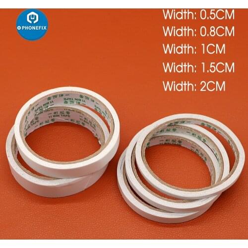 8M Double Sided Adhesive Tape on Both Sides Super Strong Adhesion White Doubles Faced Adhesive For School Car Office Home Use