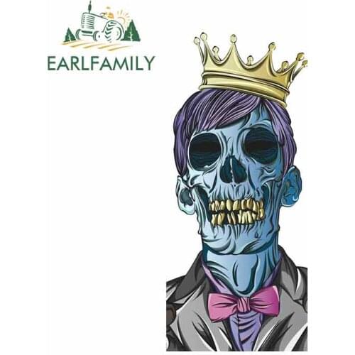 EARLFAMILY 13cm x 5.7cm For Zombie DIY Decal Waterproof Car Stickers Trunk Decals Campervan Air Conditioner Decor