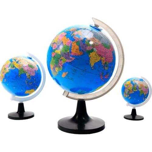 360-degree Rotating Student Globe Geography Educational Decoration Children Learn Large Globe World Earth Map Teaching Aids