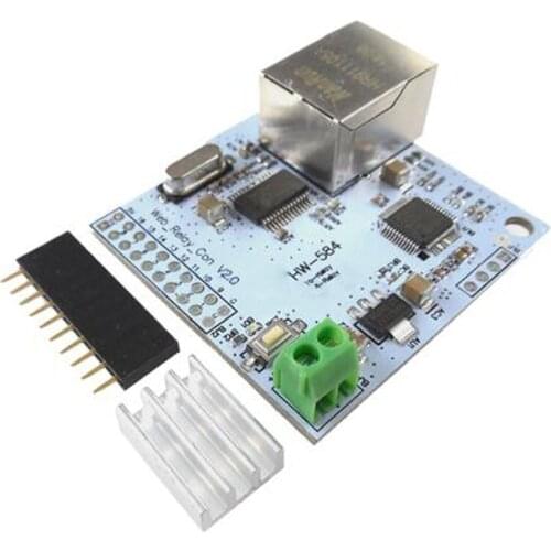 HW-584 8-way W5100 network control switch 5V network relay module Internet of Things ENC28J60 module