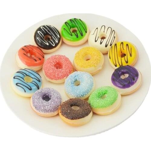 5cm Artificial Fake Bread Donuts Doughnuts Simulation Model Ornaments Cake Bakery Room Home Decoration Craft Toys Wedding Sweet