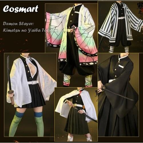 Anime Demon Slayer Kimetsu no Yaiba Tokitou Muichirou Kochou Shinobu Kanroji Mitsuri Tsuyuri Kanawo Cosplay Costume Battle Suit