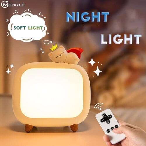 Creative Sleeping Cat Night Light USB Charging Stepless Dimming Sleeping Lamp for Baby Feeding Lighting Decor Ambient Lights