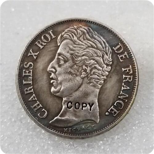 1828T France Charles X 2 Francs Coin COPY FREE SHIPPING