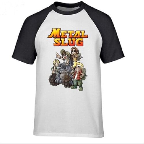 Male t shirt jumbo size Tee topshirts Pop Men Metal Slug T-shirt Vintage Game Super Vehicle Graphic mens Tshirt Sturdy Muscle
