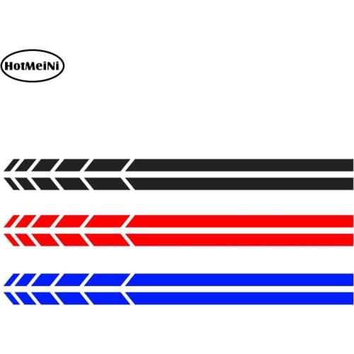 HotMeiNi 2sets4pcs Car Styling Auto SUV Vinyl Graphic Car Sticker Rearview Mirror Side Decal Stripe DIY Car Body Decals 20*0.7cm