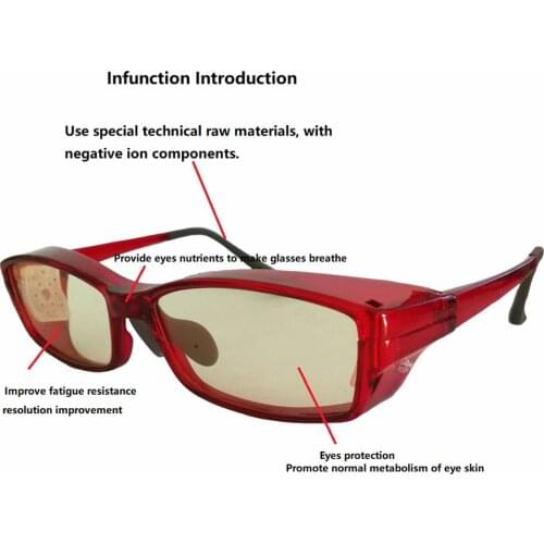 Eye dry syndrome wet room glasses with five in one negative oxygen ion glasses frame